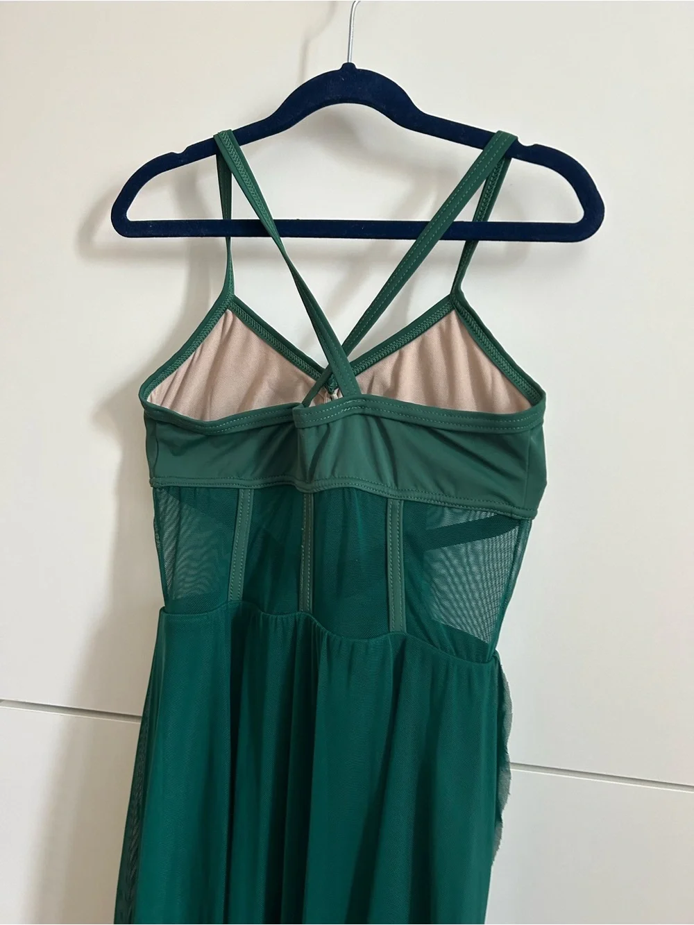 Weissman Deep Green High-Low Contemporary Lyrical Dance Dress - LC